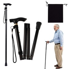 Canne de Marche PliableBâtons de Randonnée PliablesCanne Pliante et Réglable ...