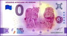 UEXC / RESERVE AFRICAINE DE SIGEAN / BILLET 0 € / NULL EURO-SCHEIN / 0 € 2025-5