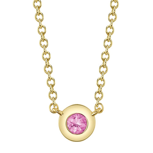 14k jaune saphir rose - 14k,