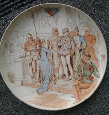 ASSIETTE PARLANTE FAIENCE CERAMIQUE SERIE JEANNE D'ARC  numéro 3 