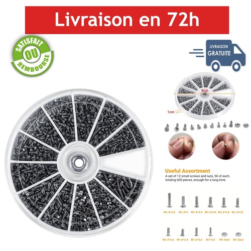 600 pcs kit vis écrous - 600,