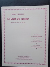 PARTITION - ROBERT CLERISSE - Le chant du sonneur pour cor en fa ou mi  & piano
