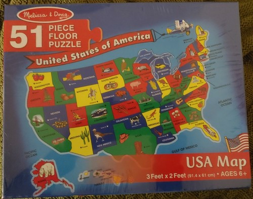 Melissa doug usa map floor - &,