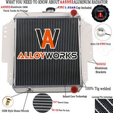 2 Row Aluminium Radiateur Pour