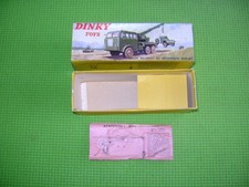 DINKY TOYS 826 CAMION  BERLIET DEPANNAGE BOITE VIDE D'ORIGINE+CALE ET NOTICE