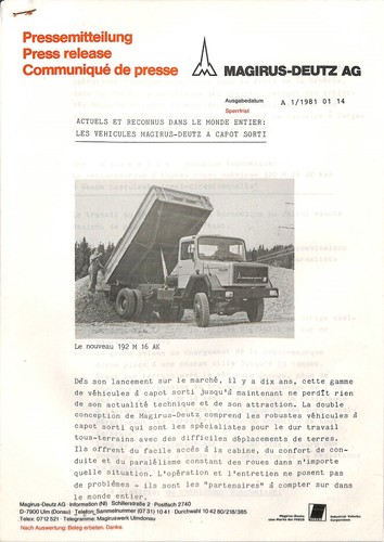 Magirus deutz trucks - deutz,