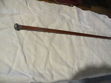 Canne ancienne de collection jonc de Malacca pommeau argent 19 eme