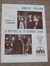 Le Mystère de la chambre jaune, dossier presse, 1930, Marcel L'HERBIER
