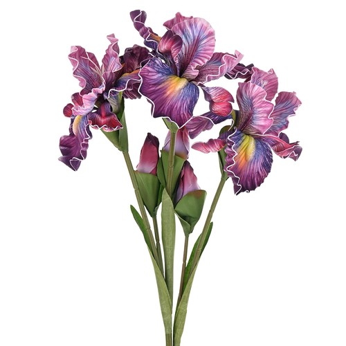 Fleurs artificielles iris - 3,