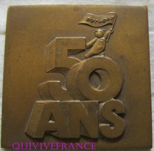 MED11244 - MEDAILLE PLAQUE 50 ANS DE BUTAGAZ - 1981