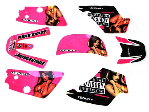 Pink girl graphics decal - pink,