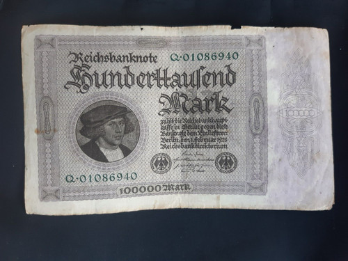 Allemagne billet 100 000 mark - 000,