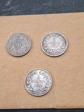 Lot de 3 Piéces Argent, 19eme, , RF 