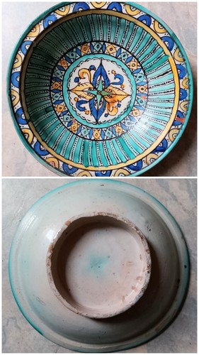 Ancien beau grand - , plat