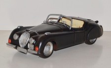Voiture en Tôle Nostalgie Maquette de Jaguar XK 120 Cabrio Noir Ancienne L 30 CM
