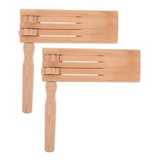  2 Pcs Crecelle En Bois Faiseur De Bruit Jouet Fête D'anniversaire