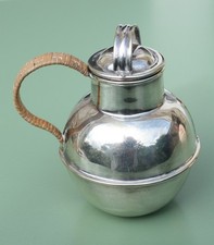 PETIT POT PICHET ART DECO METAL ARGENTE ANGLAIS