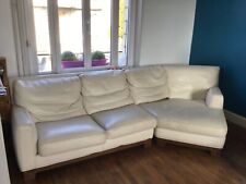 Canapé 3/4 places vintage 80'S en cuir Roche Bobois + 1 chauffeuse