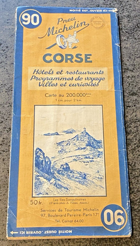 Carte michelin corse - carte, n°