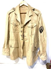 Ancienne veste Vareuse Militaire Mle D'été post ww2 1949 avec tampon