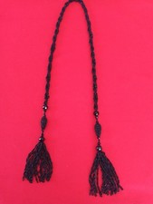 collier Sublime Sautoir en Jais de Paris perle de protection