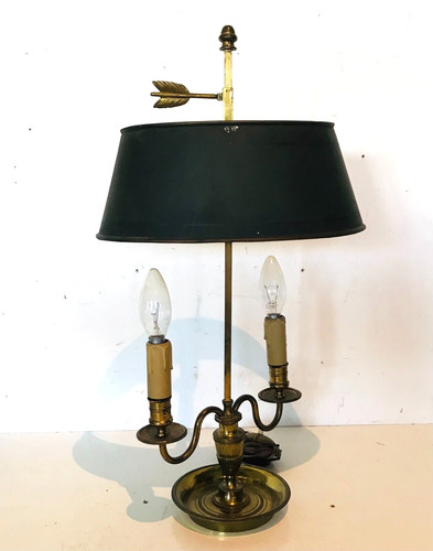 Lampe bouillotte bronze - en,