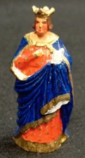 VERTUNNI FIGURINE DAGOBERT ROI D'AUSTRASIE ET DES FRANCS Plomb peint 61 mm