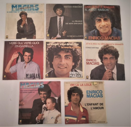 Enrico macias lot 8 disques - macias,