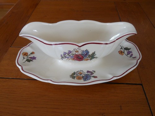 Sauciere faience sarreguemine - sauciere,