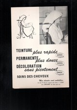 publicité ancienne salon coiffure l'oreal oreol rege vapeur boucle cheveux