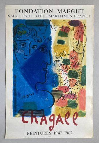 Affiche chagall fondation - chagall.,