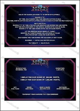 Bally Xenon 1980 Cartes