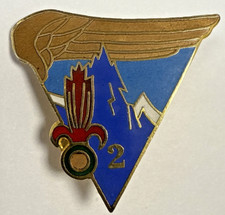 2° R.E.P, 2 REP  LEGION  PARA  COMMANDO  2 Cie MONTAGNE   émail  sans marque