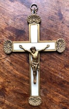 Ancien Crucifix en Bronze