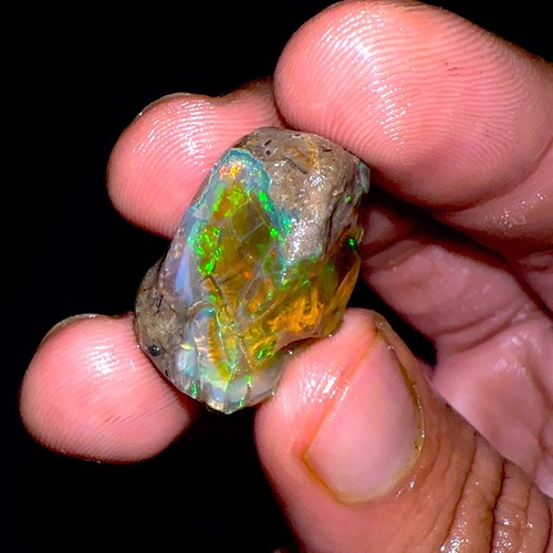 Naturel opal feu pierre - feu,