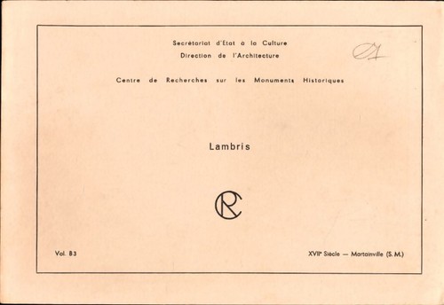 Lambris volume xviie - lambris, b3