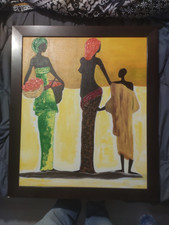 grand tableau ancien huile sur