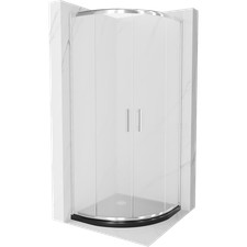 Cabine de douche demi-cercle