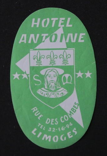 Ancienne étiquette bagage