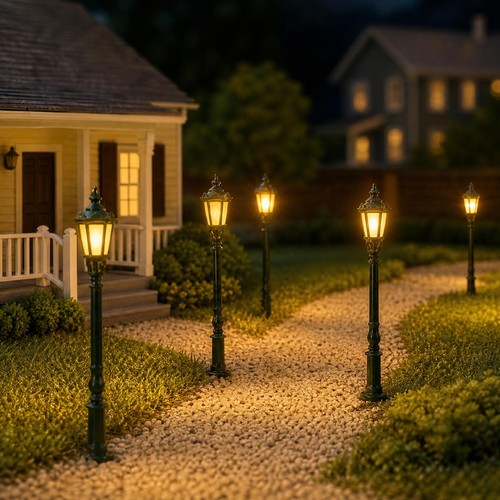 5pcs lampadaire vert échelle - 5pcs,