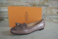 Tods Tod ´S Taille 36 Mocassins Slip-On Halbschuhe Oq Chaussures Cipria Neuf