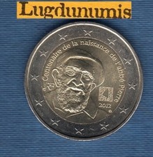 2 euro Commémo France 2012 Centenaire de la Naissance de L'Abbé Pierre