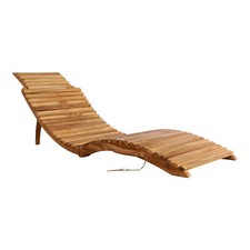 House Nordic Salon Lit Soleil Arrieta Bois de Teck Liège Jardin Zusammenklap