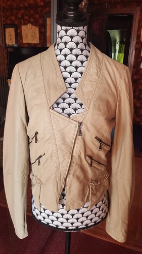 Veste cuir agneau - cuir, d'agneau