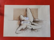 affiche pin up femme nue L.HOURS  style Aslan ed Selbor 35x50 cm n° 1