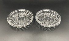 2 Dessous De Bouteille Carafe Cristallerie De Baccarat Modèle Bambou Tors Moulé