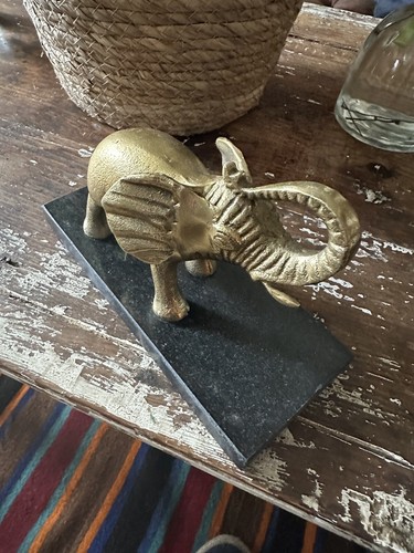 Bronze éléphant marbre - marbre,