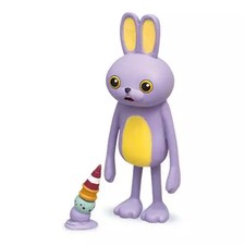 Mini Figurine Lapin Violet et Double Glace "La Mascotte Lapin Figurine Où