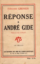 URSS / André Gide / Jean Lurçat / Fernand Grenier / envoi signé