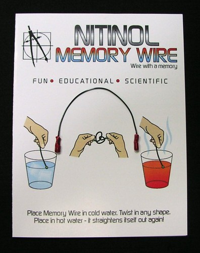 Nitinol memory wire - nitinol,